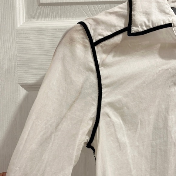 Proenza Schouler for Target White Black Piping Shirt - Picture 5 of 16